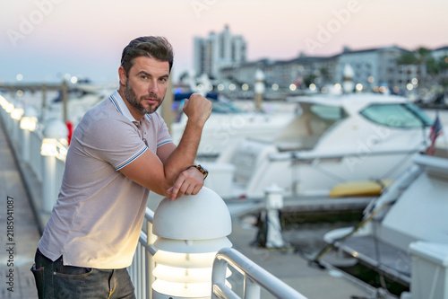 Fotografie Pensive stylish man