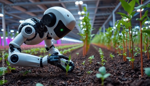 Advanced Agricultural Robotics in Indoor Farming Environment with Robot Assisting in Plant Growth and Nutrient Management in Modern Greenhouse
