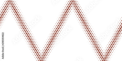 Abstract Red and White Letter A Alphabet Design with Halftone Heart Pattern Seamless Geometric Dots Vector Illustration and Decorative Wallpaper Background Icon Symbol
