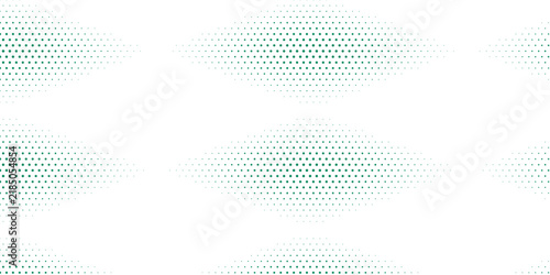 Abstract Blue and Green Halftone Dots Wave Background with Circular Pattern Technology Design Vector Illustration and Digital Business Wallpaper Texture