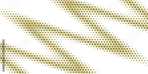 Abstract Yellow Orange and Green Halftone Dots Background with Dynamic Circular Wave Pattern Vector Illustration and Modern Decorative Wallpaper Design