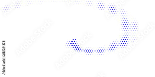 Abstract Blue Halftone Dots Wave Background with Dynamic Curved Pattern Technology Design and Modern Vector Illustration Wallpaper Template