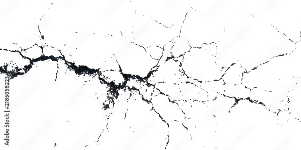 Fototapeta premium Abstract grunge black cracked texture. vintage old scratch damaged wall background design.