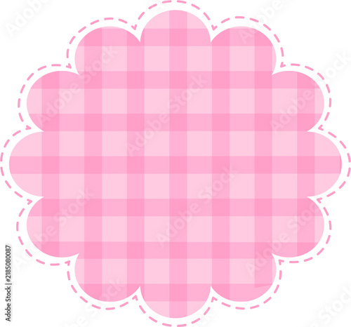 Pink Gingham Pattern Background for Design Use