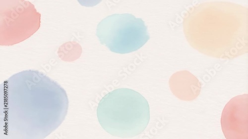 Pastel watercolor blobs drift across a light cream abstract background. Presentation design, social media graphics, and wellness branding.