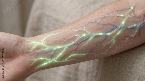 Lymphatic vessels becoming active