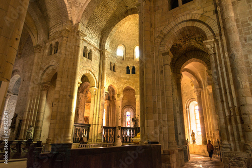 France, Lot, Beaulieu Sur Dordogne.  Abbaye Saint-Pierre de Beaulieu-sur-Dordogne.  12th Century
