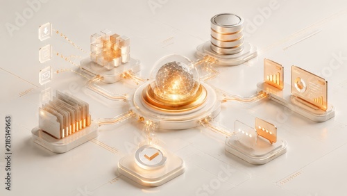 AI Agent Automation Network with Data Integration and Digital Workflow Technology