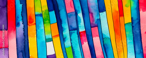 Bright abstract background with multicolored stripes