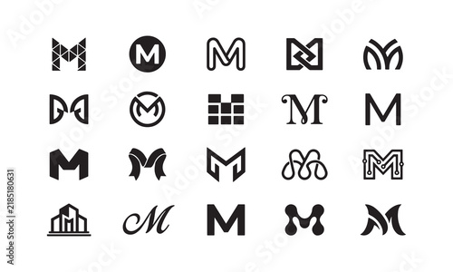 20 Minimal M Letter Logo Designs – Modern Monogram Vector Collection