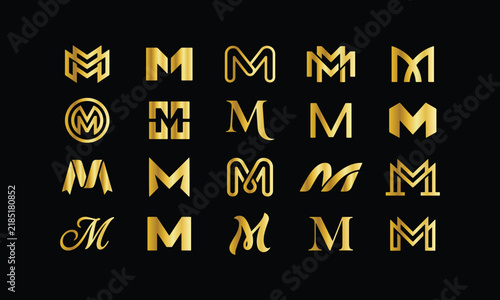 20 Minimal M Letter Logo Designs – Modern Monogram Vector Collection