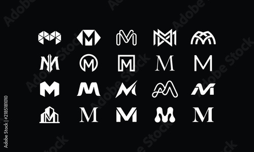 20 Minimal M Letter Logo Designs – Modern Monogram Vector Collection