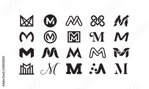 20 Minimal M Letter Logo Designs – Modern Monogram Vector Collection