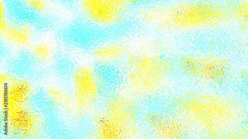 Photography Abstract textured background, with blended cyan, and yellow hues