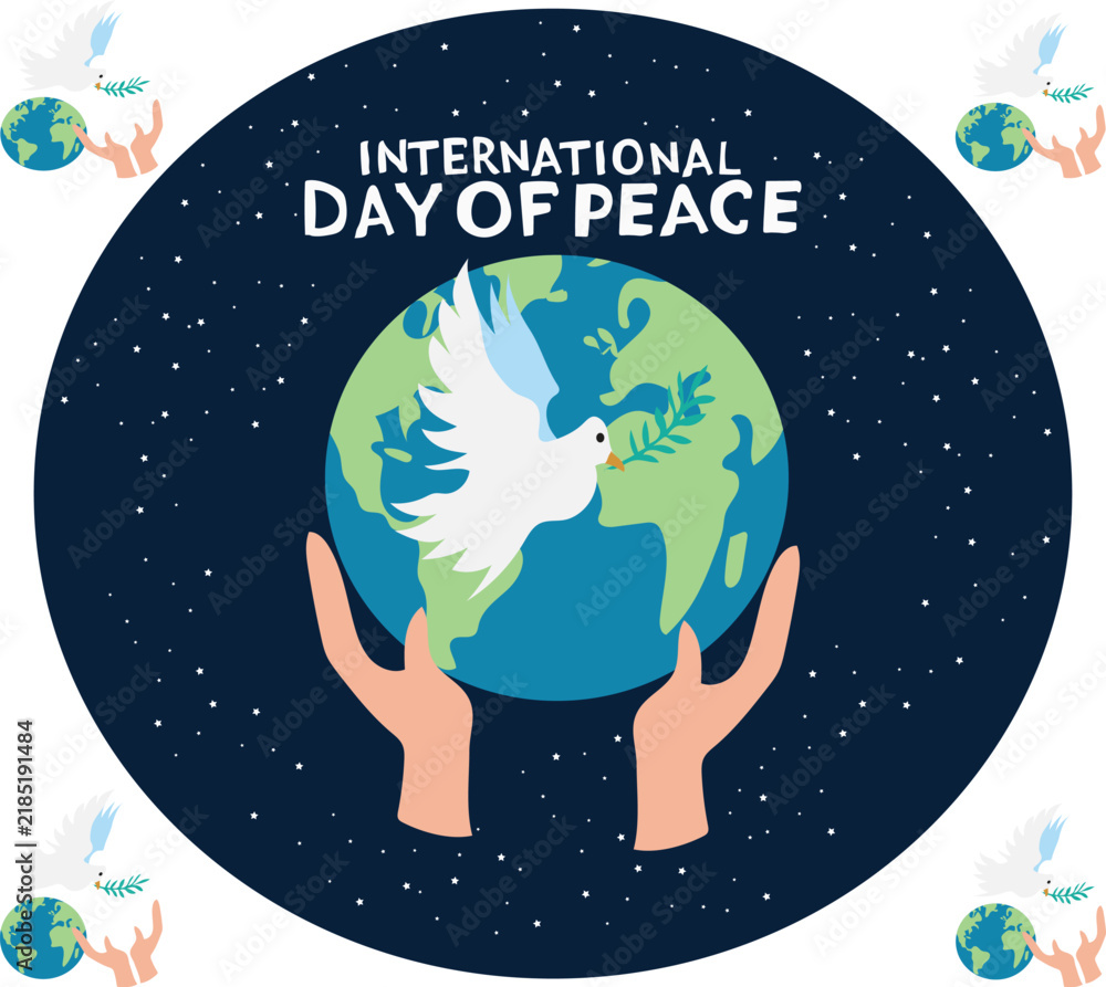 Fototapeta premium international day of peace is celebrated every year on 21 september