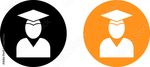 Graduation Student Icon Set