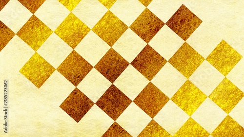 Festive gold checkered background asset