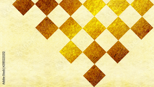 Festive gold checkered background asset