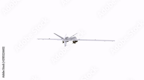 Drone flying with payload rotating in loop