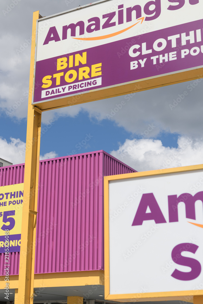 Obraz premium signage at Amazing Stock, a liquidators, located at 1400 Victoria Park Av (North York), Toronto