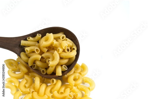 pasta on white background