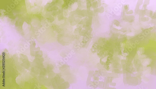 Soft watercolor texture blending pastel pink and lime green artistic brush strokes, tie-dye background