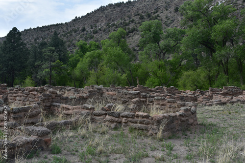 Fotografie Bandelier National Monument Circular Pueblo Archaeological Site New Mexico