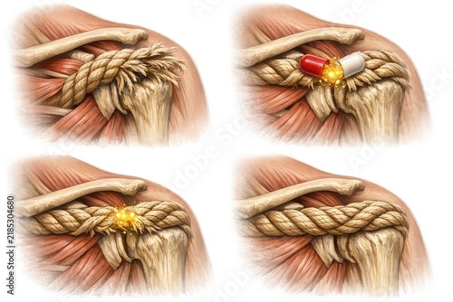 Close-up of a woman's back with intricate braids and a pill, great for representing intimacy or personal care