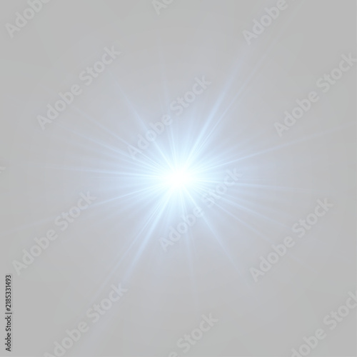 Bright starlight flare with magical glow and shimmering illumination.
