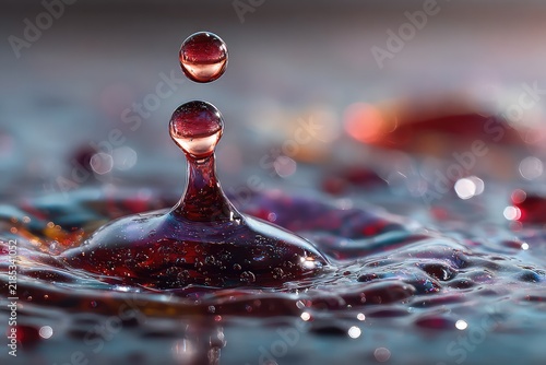 A hyper realistic photo of a drop of ink expanding