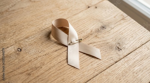 Symbol Of Hope And Solidarity On A Wooden Background