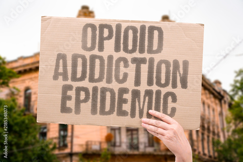 Foto "Opioid addiction epidemic" Prescription painkiller misuse creates mass dependency and overdose