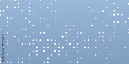 Abstract powder blue background with evenly scattered white halftone dots, soft minimal backdrop for business presentation, banner and web design
