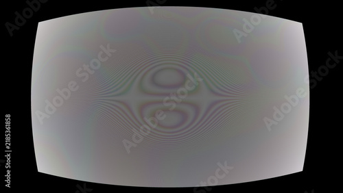 Vintage CRT monitor moire pattern effect with curved television screen noise distortion and scan lines background for creative overlay design