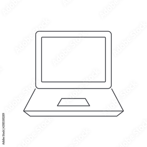 Tapety artystyczne Laptop computer outline icon