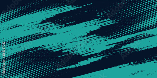 Minimal Abstract turquoise Grunge Scratch Background Template. Dots pop art comics sport style vector illustration