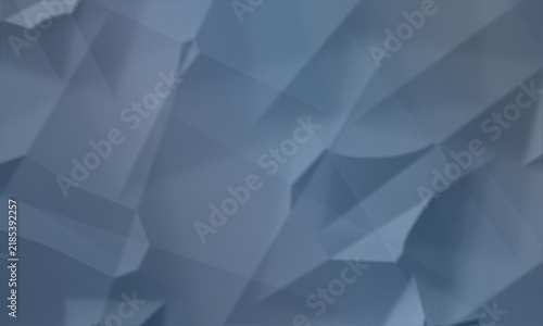 Plakat A seamless pattern abstract blue geometric background with low poly triangular pattern