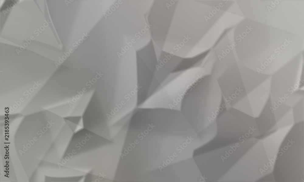 Fototapeta premium A seamless pattern abstract geometric low poly background in light gray tones