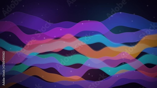 Abstract colorful wave in dark background 