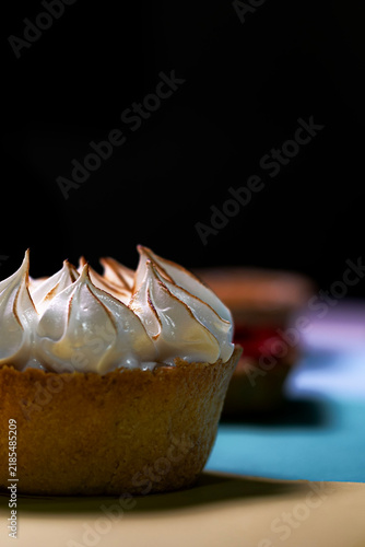 Fotografía tarta de limón con merengue
