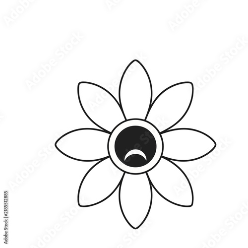 Sad Flower Icon