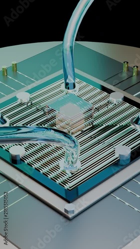 Vertical macro framing highlighting microscopic multilayered circuit paths running upright across PCB, towering perspective.