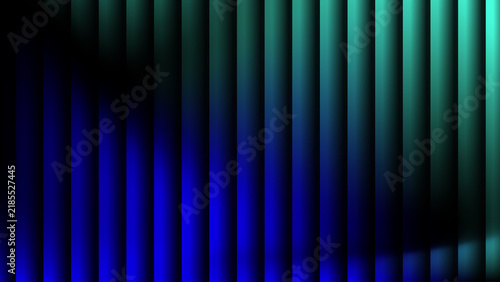 Modern abstract background with vertical glowing stripes in dark blue and turquoise gradient colors