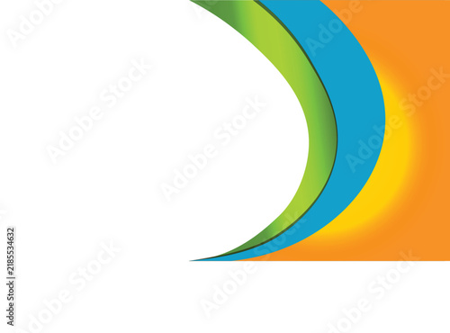 Abstract colorful wave background with smooth curved layers and vibrant gradient shapes