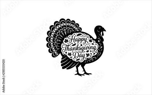 Decorative Thanksgiving Turkey Illustration for Holiday Celebrations