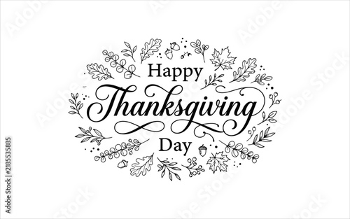 Elegant Thanksgiving Day Greeting Card with Festive Design