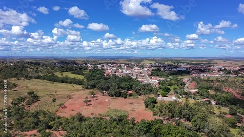 Vista aérea geral de São Gonçalo do Abaeté, Minas Gerais