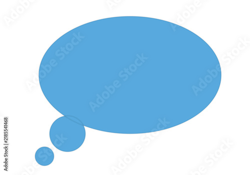 Speech thought bubble icon with dotted outline