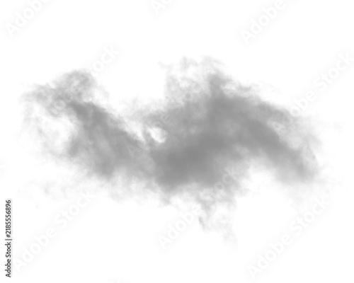 Obraz na plátně Light and airy gray cloud element with white background cloud formation meteorol