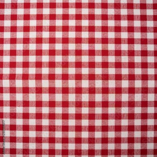 Vibrant red and white checkered fabric texture for rustic or vintage inspired designs